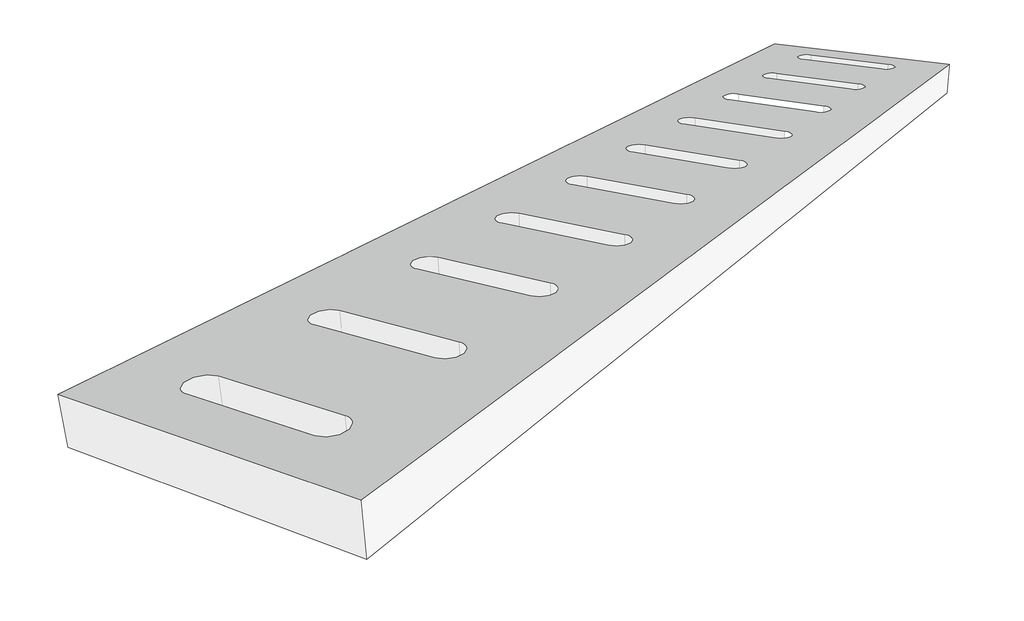 STRADA GREY - GRILLE POUR CANIVEAU EN U