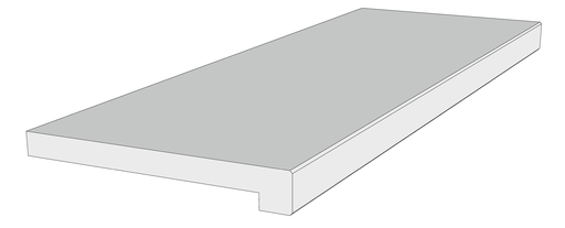 [M805007] BELGISCH BLAUW - ZWEMBADBOORD - OPPERVLAK FIJN GEBOUCHARDEERD (RECHTE KANTEN - RECHT - 100x35x3/4,8)