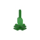 CROISILLONS EN + VERT 4MM  (200 PIECES)