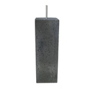 SOCLE BETON AVEC DOUILLE ANCRAGE NOIR